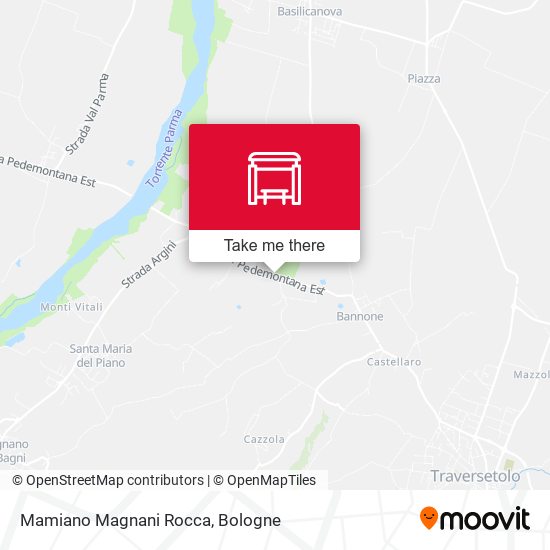 Mamiano Magnani Rocca map
