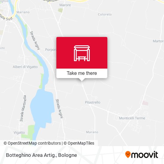 Botteghino Area Artig. map