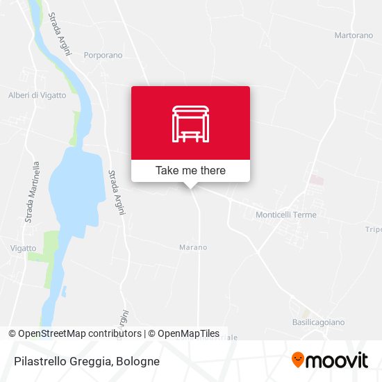 Pilastrello Greggia map