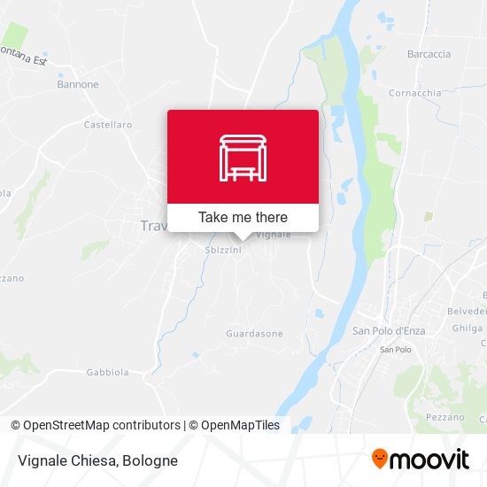Vignale Chiesa map
