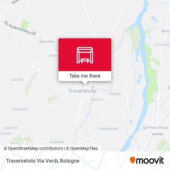 Traversetolo Via Verdi map