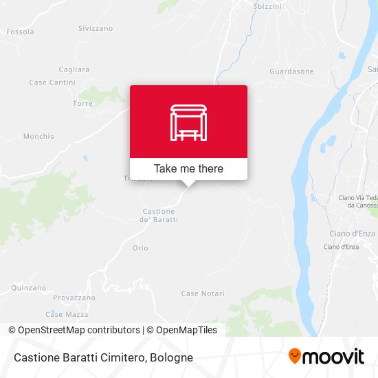Castione Baratti Cimitero map