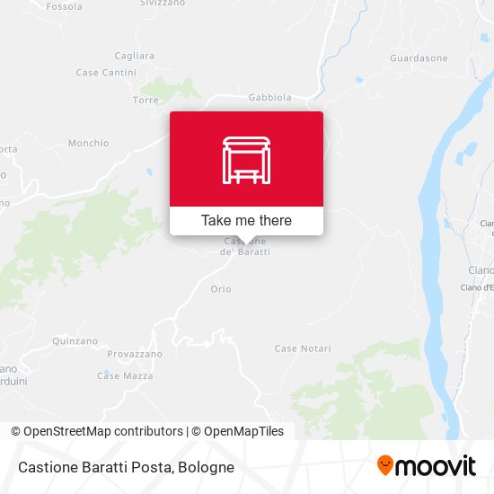 Castione Baratti Posta map