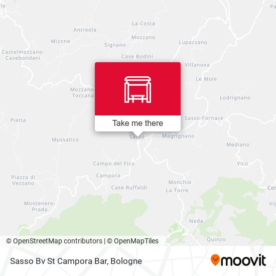 Sasso Bv St Campora Bar map