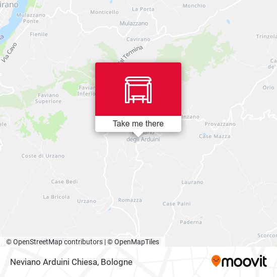 Neviano Arduini Chiesa map