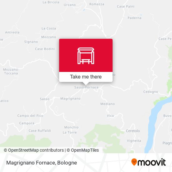 Magrignano Fornace map