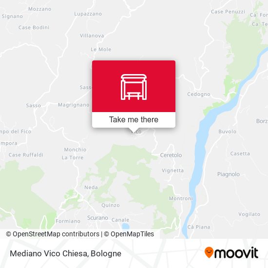 Mediano Vico Chiesa map
