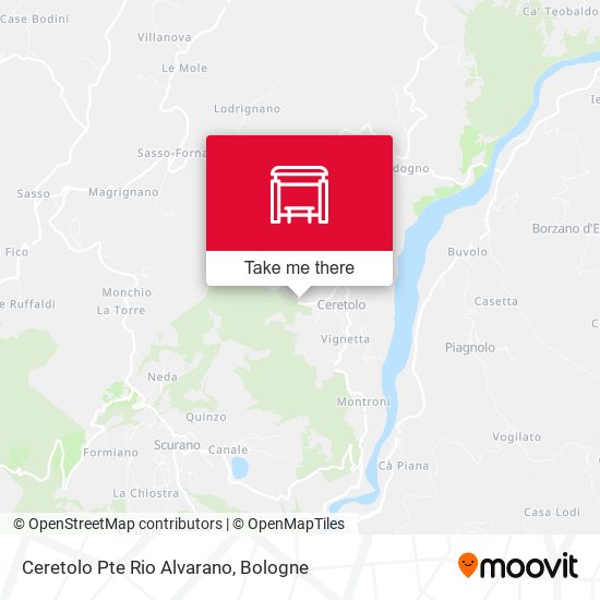 Ceretolo Pte Rio Alvarano map