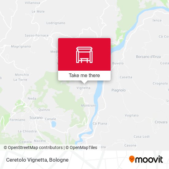Ceretolo Vignetta map
