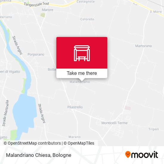 Malandriano Chiesa map