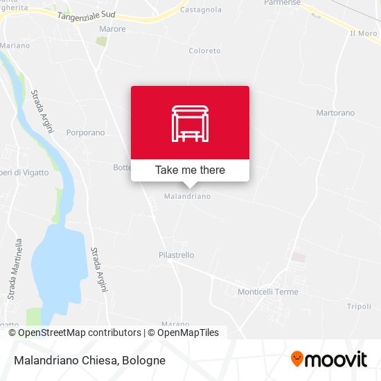 Malandriano Chiesa map