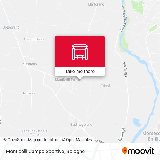 Monticelli Campo Sportivo map