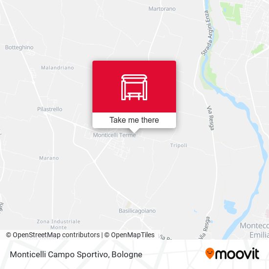 Monticelli Campo Sportivo map