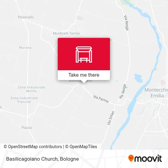 Basilicagoiano Church map