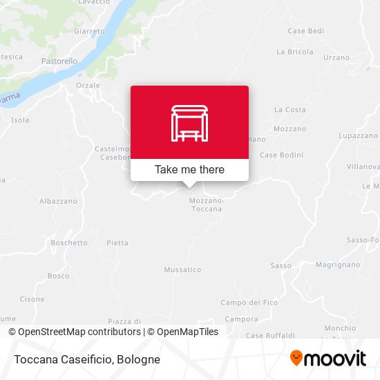 Toccana Caseificio map