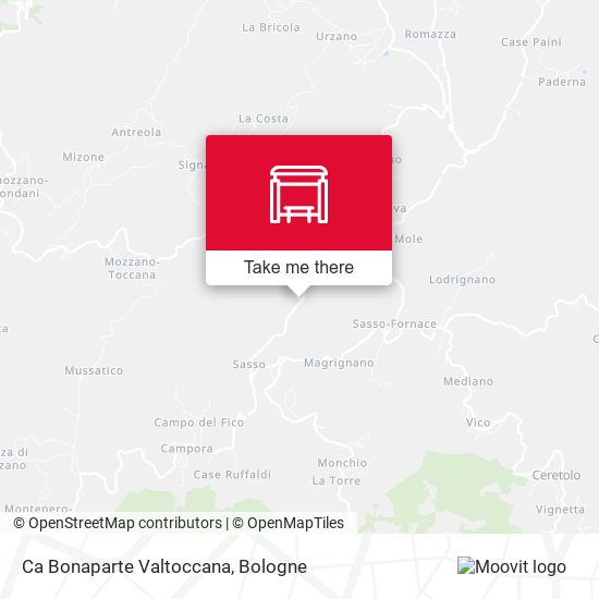 Ca Bonaparte Valtoccana map