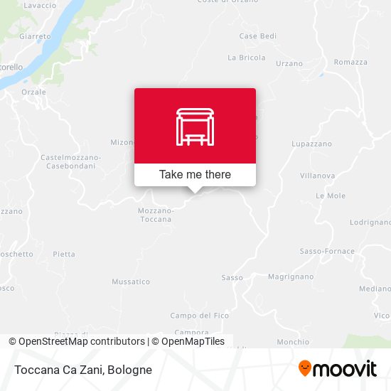 Toccana Ca Zani map