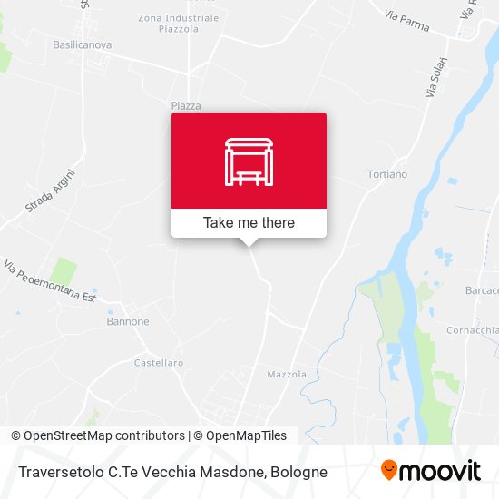 Traversetolo C.Te Vecchia Masdone map