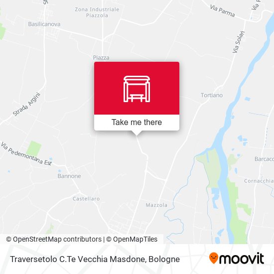 Traversetolo C.Te Vecchia Masdone map