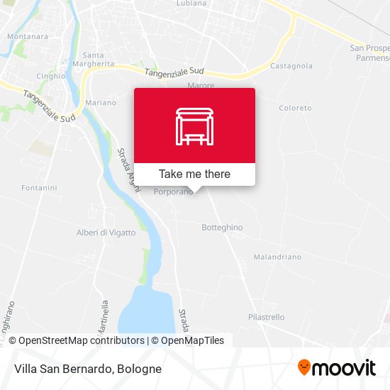 Villa San Bernardo map