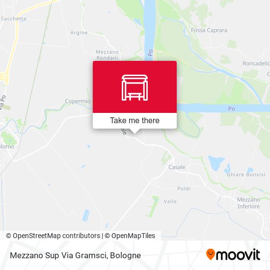 Mezzano Sup Via Gramsci map