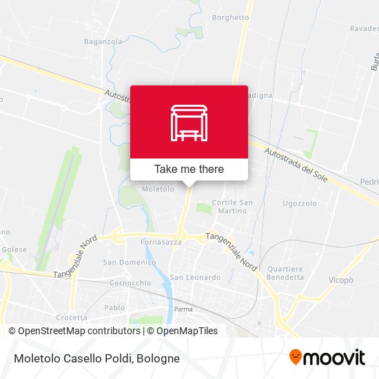 Moletolo Casello Poldi map
