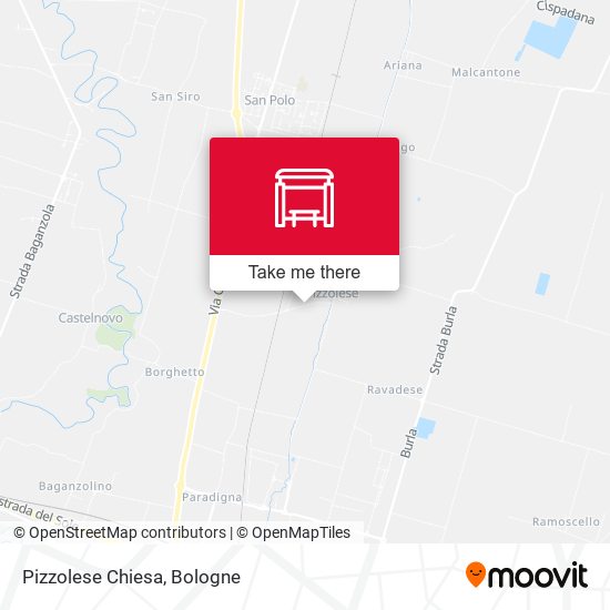 Pizzolese Chiesa map