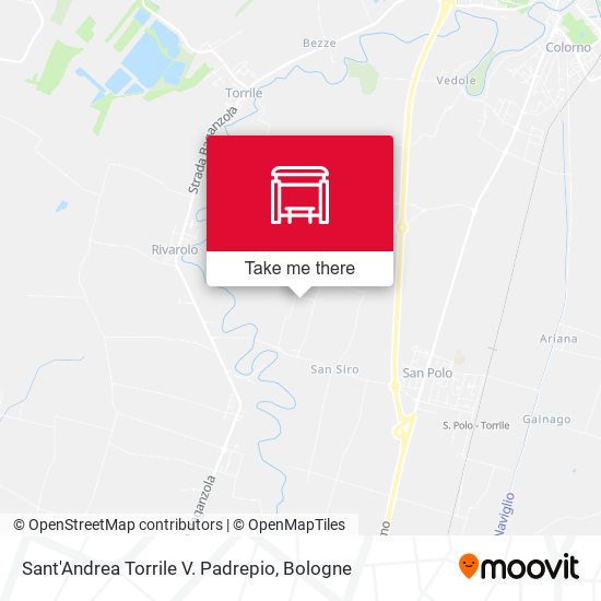 Sant'Andrea Torrile V. Padrepio map