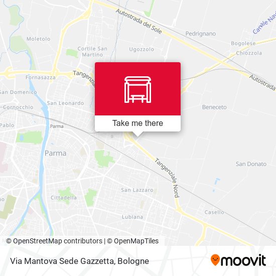 Via Mantova Sede Gazzetta map