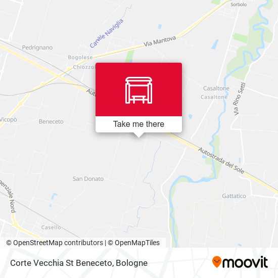 Corte Vecchia St Beneceto map