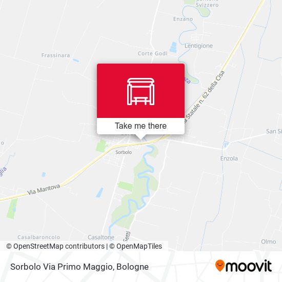 Sorbolo Via Primo Maggio map