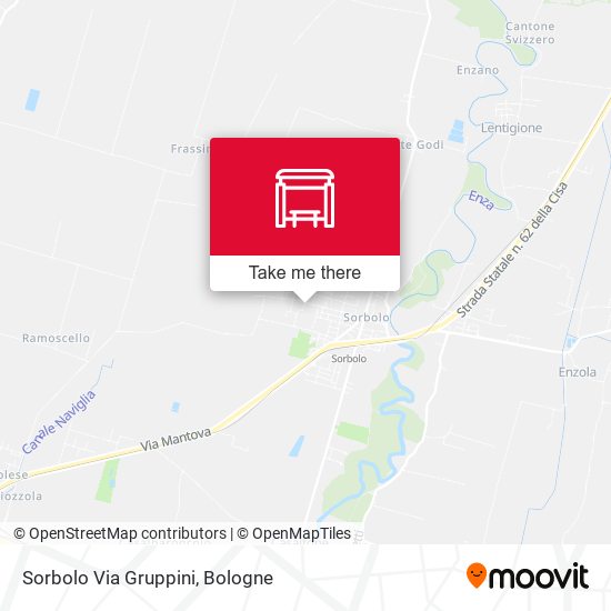 Sorbolo Via Gruppini map