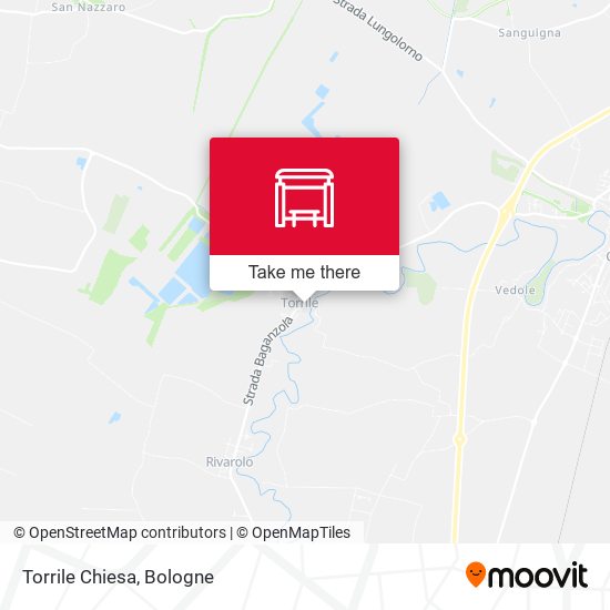 Torrile Chiesa map