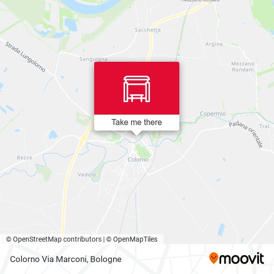 Colorno Via Marconi map