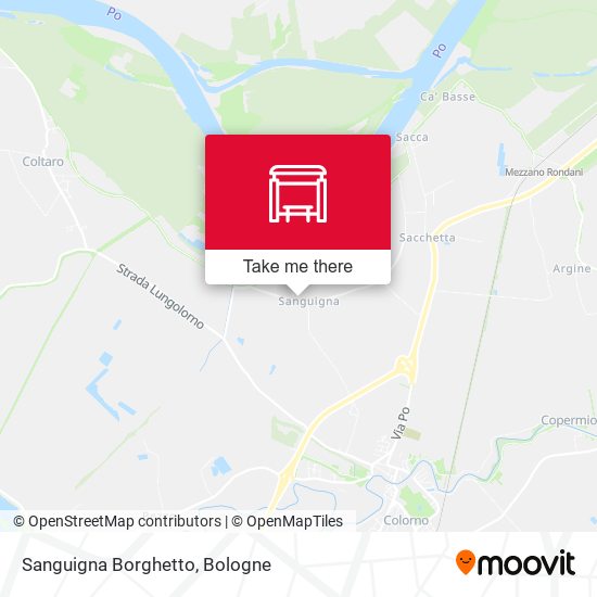 Sanguigna Borghetto map