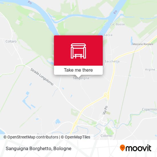 Sanguigna Borghetto map