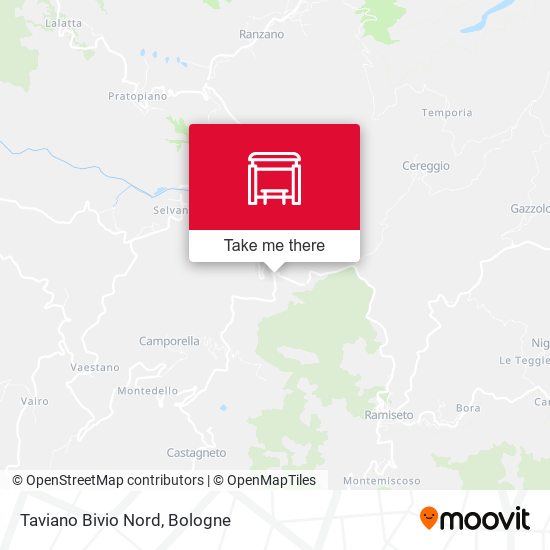 Taviano Bivio Nord map