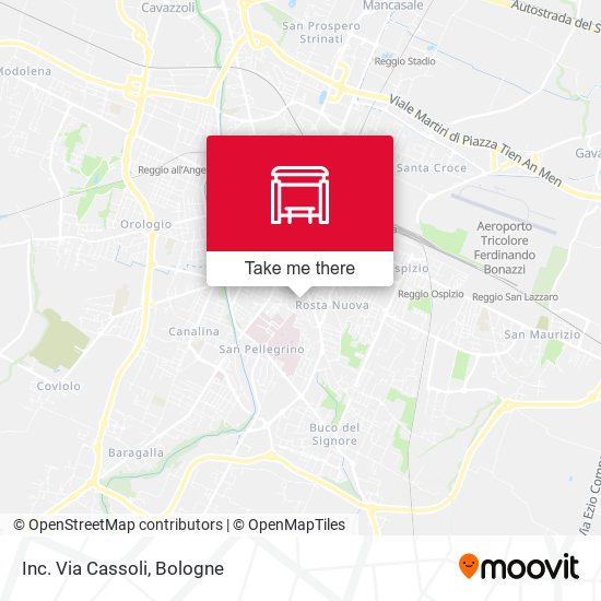 Inc. Via Cassoli map