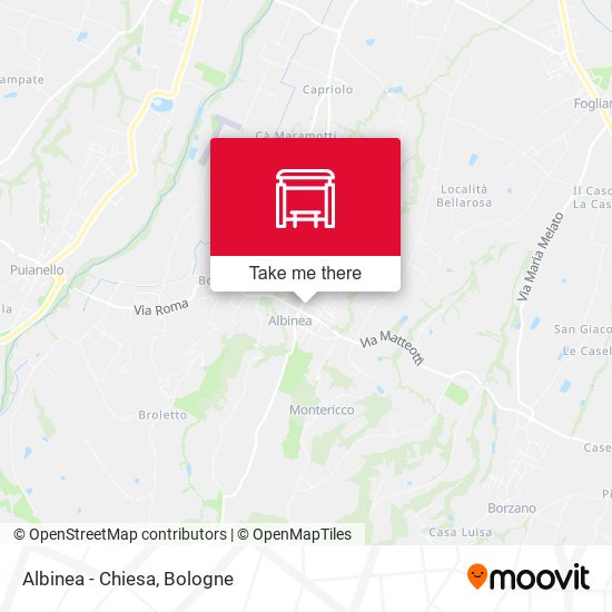 Albinea - Chiesa map