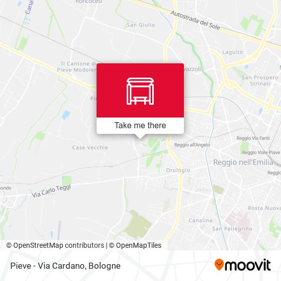 Pieve - Via Cardano map
