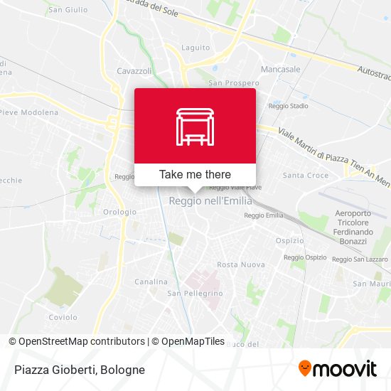 Piazza Gioberti map