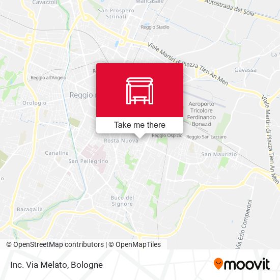 Inc. Via Melato map