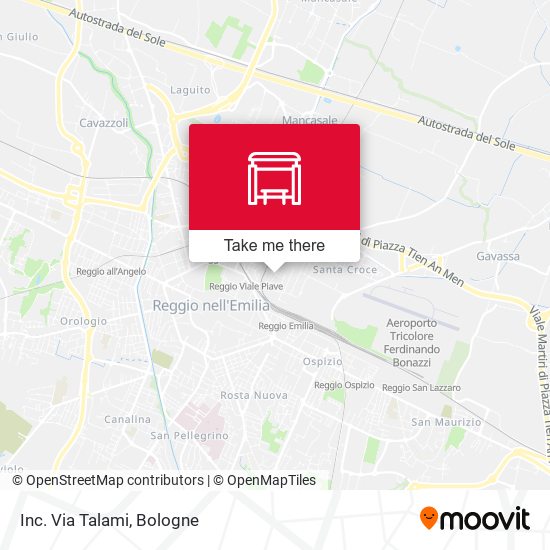Inc. Via Talami map