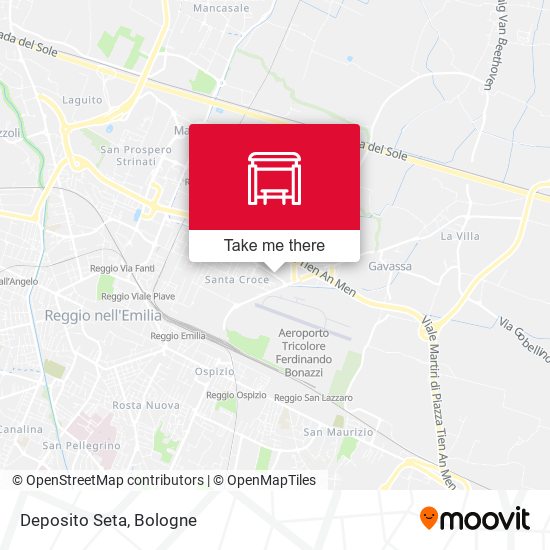 Deposito Seta map