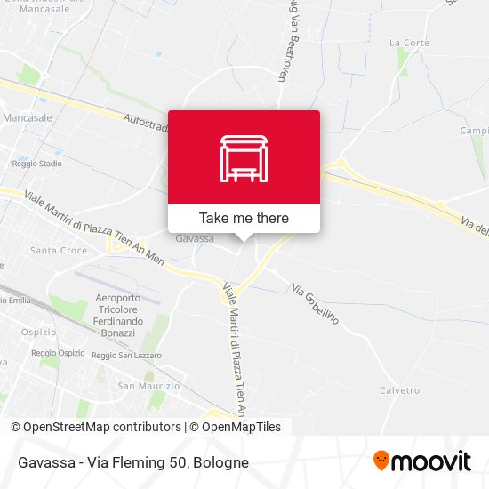Gavassa - Via Fleming 50 map