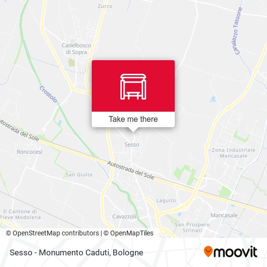 Sesso - Monumento Caduti map