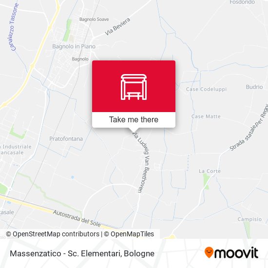 Massenzatico - Sc. Elementari map