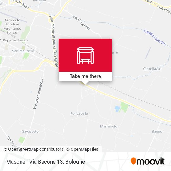 Masone - Via Bacone 13 map
