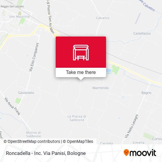 Roncadella - Inc. Via Panisi map
