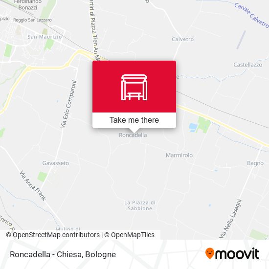 Roncadella - Chiesa map